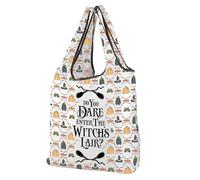 CMNIM Halloween Witch Shopping Bag Halloween Gifts for Women Horror Tote Bag Do You Dare Enter the Witch's Lair Foldable Bag (251013 Do Lair F)