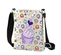 CMNIM K-Pop Crossbody Bag BT Boys Band Inspired Gifts for K-Pop Fans Friends K-Pop Merch Crossbody Purse Bangtan Boys Gifts, 2574 K Band C, Crossbody