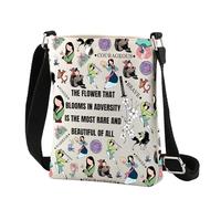 CMNIM Mulan Inspired Gifts Mulan Crossbody Bag Fairy Tale Princess Gifts for Mulan Fans Mulan Quote Inspirational Merchandise, 2573 the Flower... C, Crossbody
