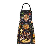 CMNIM Paella Aprons Paella Lover Gift Spanish Paella Kitchen Apron Paella Sea Food Chef Apron with Pockets Paella Maker Apron (25930 Paella Apron)