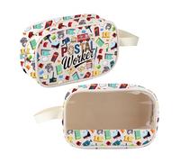 CMNIM Postal Worker Gift Mail Carrier Clear Makeup Bag for Women Mailman Gifts Thank You Gift for Postal Worker Cosmetic Bags, 25826 Postal Worker Bag, Makeup Bag