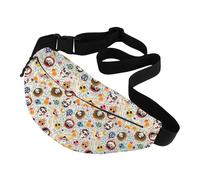 CMNIM Skeleton Waist Pack Day of The Dead Crossbody Bum Bag for Hector Fans Miguel Movies Crossbody Fanny Pack, 25625 Skeleton W, Diversity