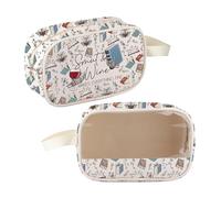 CMNIM Smut Book Lover Gift Smut and Wine Make Everything Fine Clear Makeup Bag Dark Romance Reader Gifts Spicy Book Club Bag, 25826 Smut Wine, Makeup Bag