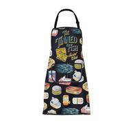 CMNIM Tinned Fish Apron Sardines Gifts Sardines Kitchen Apron with Pockets Tinned Fish Lover Gifts Portuguese Sardines Apron (25410 Tinned Fish A)