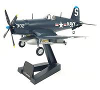 CMO Military Fighter Alloy Die Cast Model, 1/72 Scale F4U Corsair Model, Adult Toys And Decorations, 6.8Inch X 5.7Inch