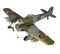 CMO Military Fighter Plastic Die Cast Model, 1/72 Scale WWII Typhoon MK1B Fighter Jet British Model, Adult Toys And Decorations, 6.9Inch X 5.3Inch