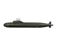 CMO Submarine 3D Puzzles Plastic Model Kits, 1/350 Scale Russian Navy Yasen SSN Attacked Nuclear Submarine Model, Adult Toys And Gift, 12.5 X 1.5Inch