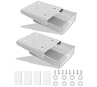 CMOISO Under Desk Drawers, Under Table Drawer, 2PCS Creative Desk Sticker Hidden Drawer, Desktop Organizer Drawer Tray for Home and Office (White)