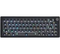 Cmokifuly GMK67 65% Mechanical Keyboard Kit Tri-Mode South-Facing RGB LED Gaming Keyboard for 3/5pin Switches,66 Keys+1 Knob Hotswap Socket PCB Gasket Mounted Plate DIY Keyboard Kit (Black)