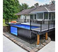 CMOLVUR Container Swimming House Prefab Pool Home