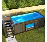 CMOLVUR Full Size Big Deep Heavy Duty Container Swimming Pool Adult Above Ground Fiberglass Large for Sale