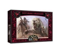 CMON A Song of Ice and Fire Tabletop Miniatures Dothraki Hrakkars Box Set - Fierce Nomadic Warriors of The Great Grass Sea, Strategy Game for Adults, Ages 14+, 2+ Players, 45-60 Min Playtime