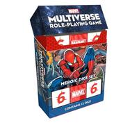 CMON Marvel Multiverse Role-Playing Game Heroic DICE Set Acrylic Dice for Immersive Experience, Official Game Accessory for The Marvel Multiverse RPG - Made