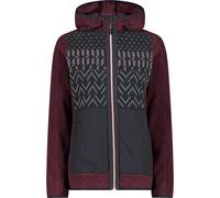 Women's hooded fleece CMP Rouge S