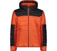 Hooded polyester puffer jacket CMP Orange 4XL