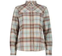 Women's Long Sleeve Checkered Shirt CMP Beige S