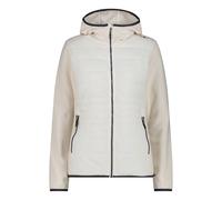CMP Knit Tech Hybrid Hooded Fleece Pearl White Women - L