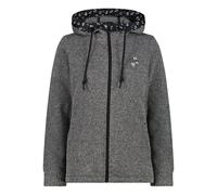 CMP - Women's Jacket Fix Hood Jacquard Knitted 35H1656 - Fleece jacket size 34, grey