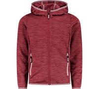 CMP - Girl's Jacquard Knitted Jacket Fix Hood - Fleece jacket size 140, red