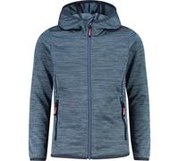 CMP - Girl's Jacquard Knitted Jacket Fix Hood - Fleece jacket size 176, blue/grey