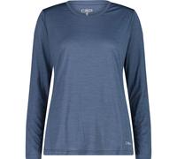 CMP - Women's L/S Jacquard T-Shirt - Sport shirt size 36, blue
