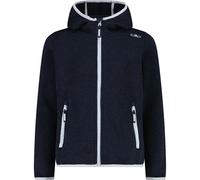 CMP - Girl's Jacket Fix Hood Jacquard Knitted 3H19825 - Fleece jacket size 116, blue
