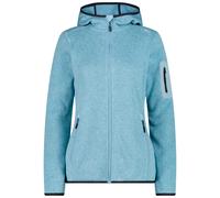 CMP - Women's Jacket Fix Hood Jacquard Knitted 3H19826 - Fleece jacket size 44, blue