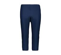 CMP Women's Pantalone Capri Da Bike Elasticizzato E Traspirante Trousers, Blue, D38