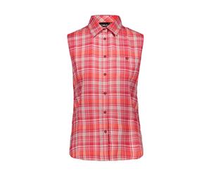 Cmp Blouse Woman Shirt Red Breathable Antibacterial UV Protection Checkered