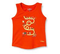 CMP Boy's Breathable Tank Top with Sun Protection Upf 40, boys, Top, 39T6564, Flame, 104 (EU)