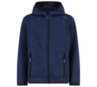CMP - Boy's Jacket Fix Hood Jacquard Knitted - Fleece jacket size 110, blue