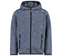 CMP - Boy's Jacket Fix Hood Jacquard Knitted - Fleece jacket size 110, blue/grey