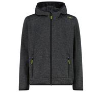 CMP - Boy's Jacket Fix Hood Jacquard Knitted - Fleece jacket size 116, grey/black