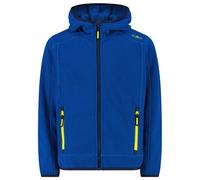 CMP - Boy's Jacket Fix Hood Jacquard Knitted - Fleece jacket size 128, blue