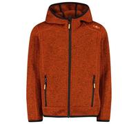 CMP - Boy's Jacket Fix Hood Jacquard Knitted - Fleece jacket size 164, red
