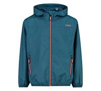 CMP Boy's Rain Fix Hood Jacket, Dark Turquoise, 128