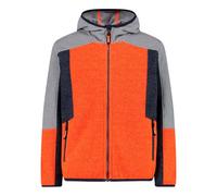 CMP Children's Knitted Tech Fleece Jacket with Fixed Hood Unisex - Children and Teenagers
