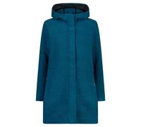 Women's long hooded coat CMP Bleu D42