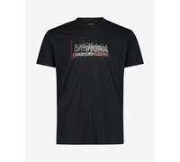 CMP Cotton Print Regular Short Sleeve T-shirt pure black grey - 54