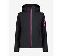CMP Full Zip Softshell Jacket black fuchsia Women - XXS