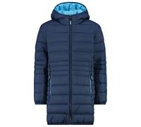 CMP - Girl's Down Coat Fix Hood Taffeta - Coat size 176, blue