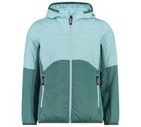 CMP - Girl's Hybrid Jacket Fix Hood - Synthetic jacket size 116, turquoise/blue