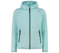 CMP - Girl's Jacket Fix Hood Jacquard Knitted 3H19825 - Fleece jacket size 104, blue