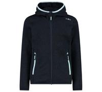 CMP - Girl's Jacket Fix Hood Jacquard Knitted 3H19825 - Fleece jacket size 116, black