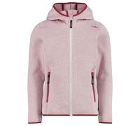 CMP - Girl's Jacket Fix Hood Jacquard Knitted 3H19825 - Fleece jacket size 116, pink