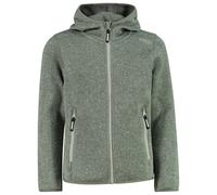 CMP - Girl's Jacket Fix Hood Jacquard Knitted 3H19825 - Fleece jacket size 140, olive