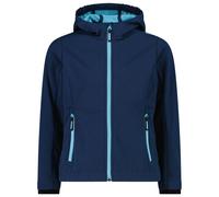 CMP - Girl's Jacket Fix Hood Softshell - Softshell jacket size 92, blue