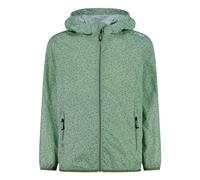 CMP GIRL'S KID JACKET RAIN FIX HOOD JADE 10 YEARS