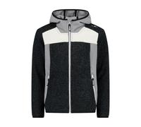 CMP Girls' Knitted Tech Fleece Jacket with Fixed Hood Unisex - Children and Teenagers