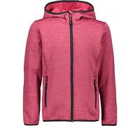 CMP Girls' Melange Stretch Performance Fleece Sweatshirt, girls, Jumper, 30E2255, Carminio Mel., 176